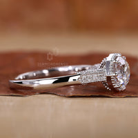 Round Diamond Engagement Ring in a vintage setting.
