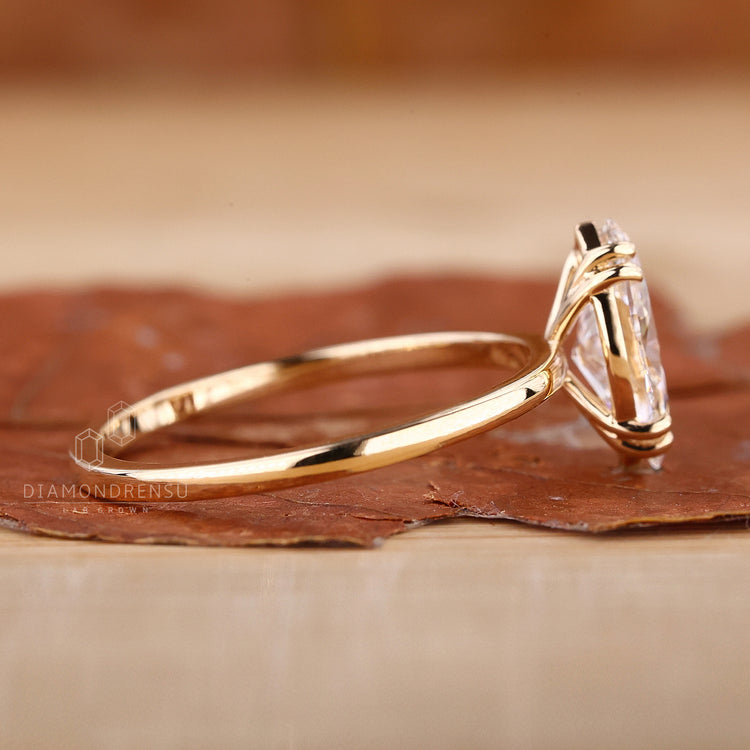 Solitaire Engagement Ring with a sparkling center stone.
