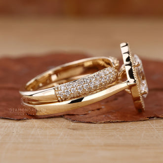 Women's Bridal Ring Sets featuring elegant diamond accents.
