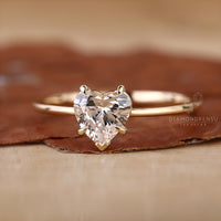 Heart solitaire ring designed for special moments.

