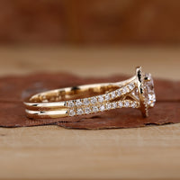 Split shank engagement ring for a unique touch.
