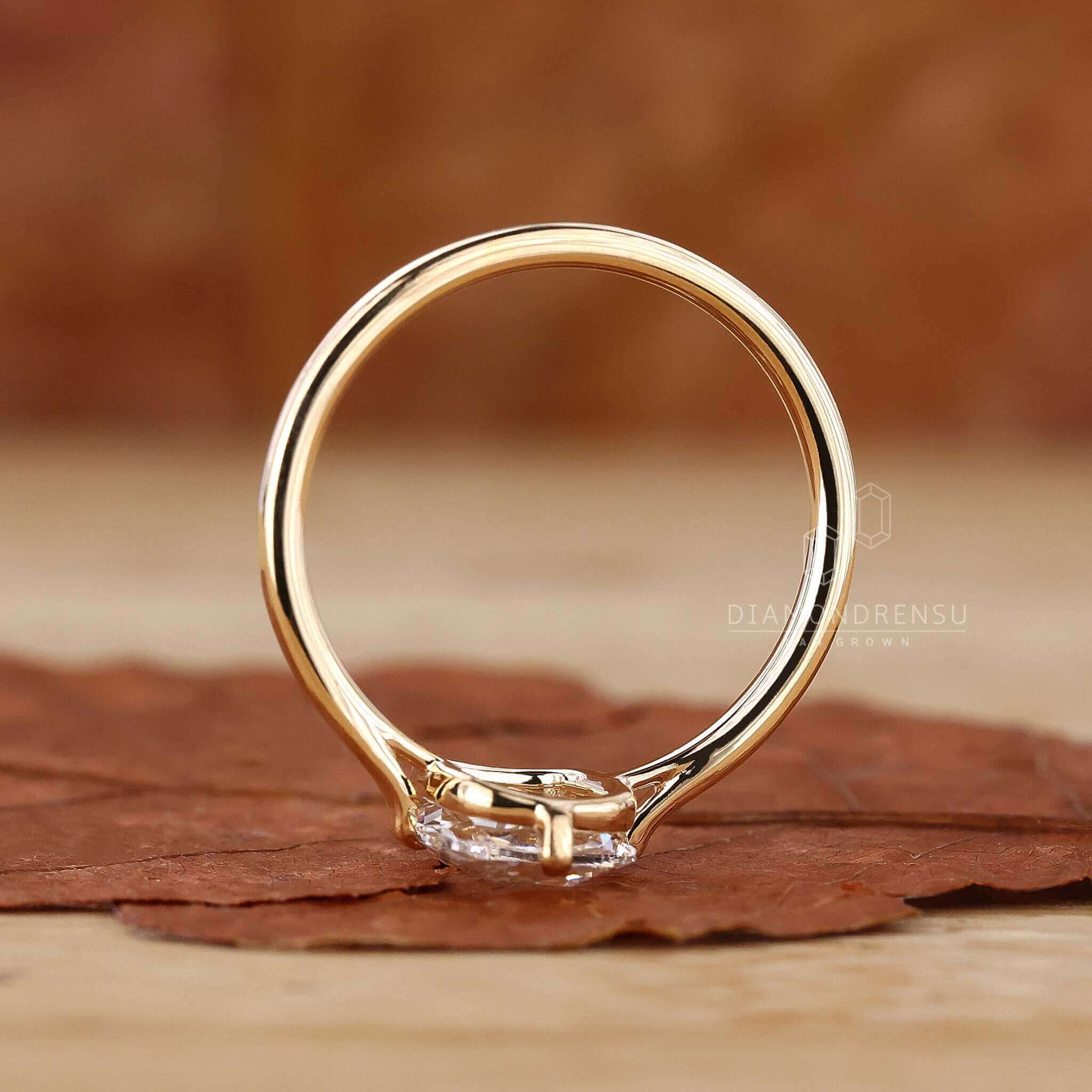 lab created diamond ring