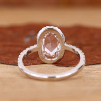 Oval Diamond Ring designed with exceptional clarity and brilliance.