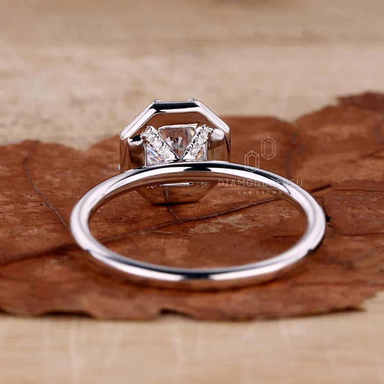 hidden halo engagement ring