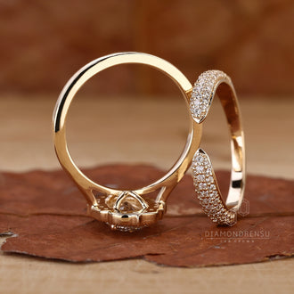 Round Diamond Cut set in a sophisticated engagement ring.
