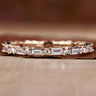 baguette diamond eternity band