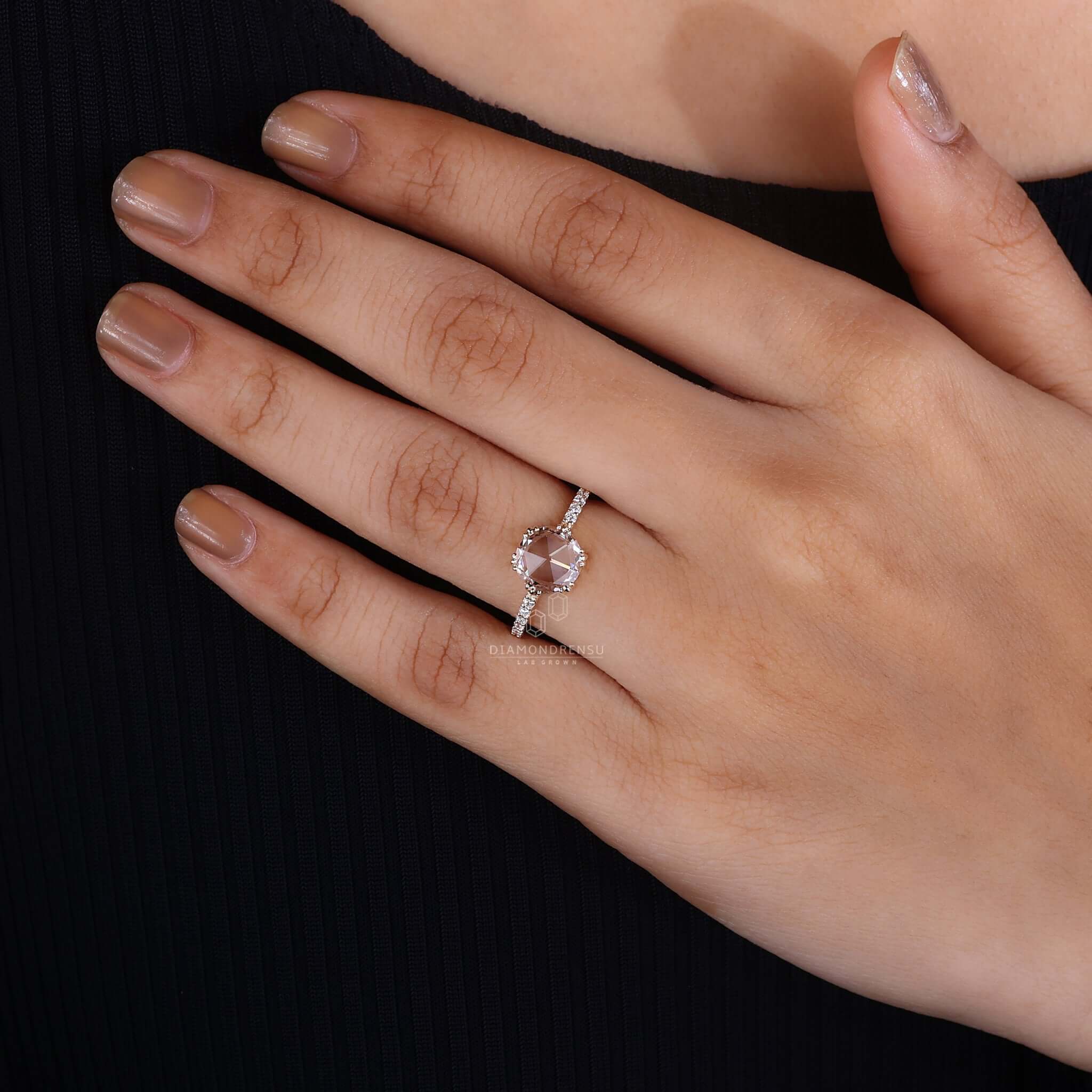 Vintage-Inspired Rose Cut Diamond Ring