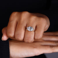 East West Oval Ring designed with a unique east west oval setting.
