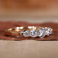 Prong wedding band crafted with exquisite details.

