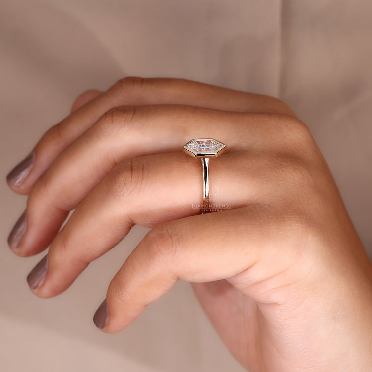 Bezel Set Solitaire Engagement Ring for added elegance.