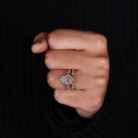 Pear Shaped Wedding Band featuring a stunning diamond design.
