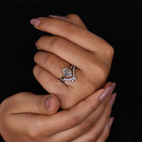 Hexagon Diamond Ring in a beautiful and modern design.
