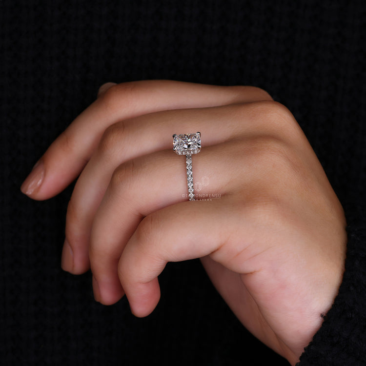 Pave Diamond Ring with a timeless sparkle and brilliance.