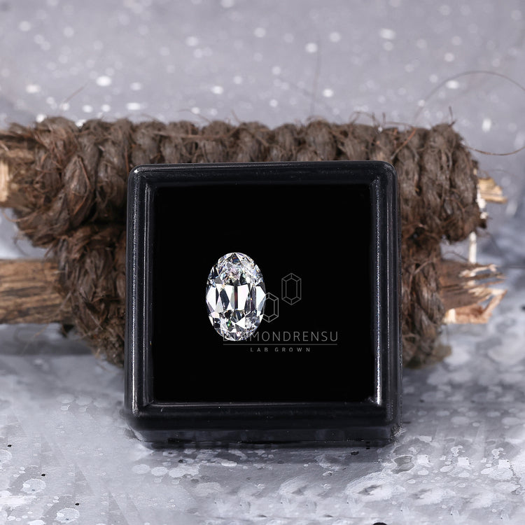 Old Mine Cut Oval Diamond