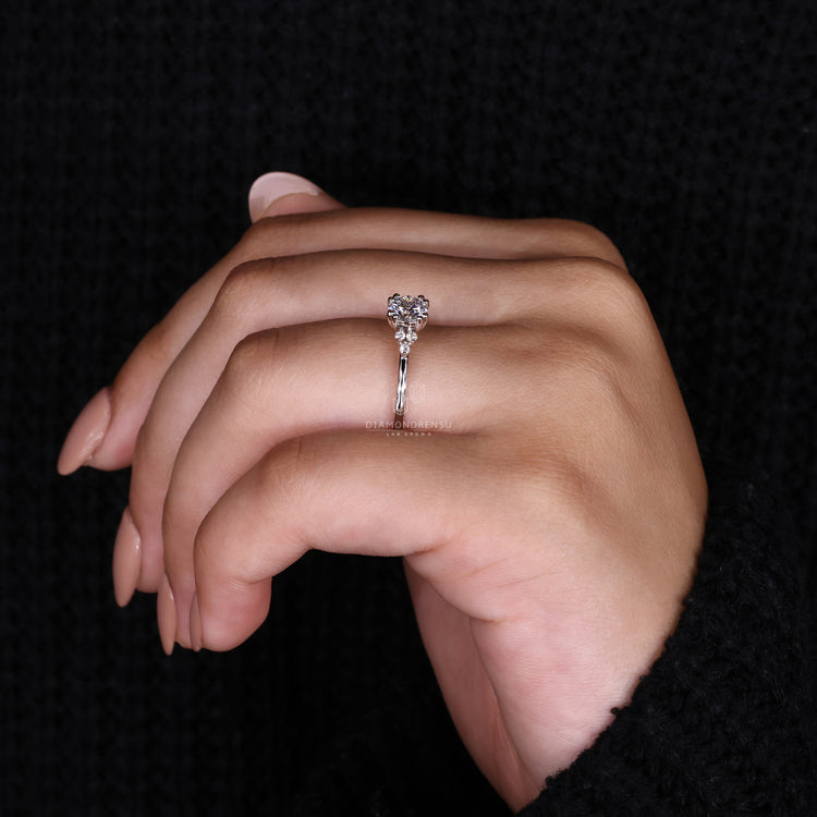 Muse Setting Engagement Ring with a unique, modern look.
