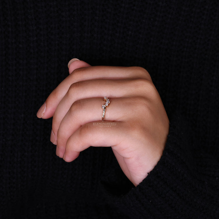 Custom wedding band designed to your liking.
