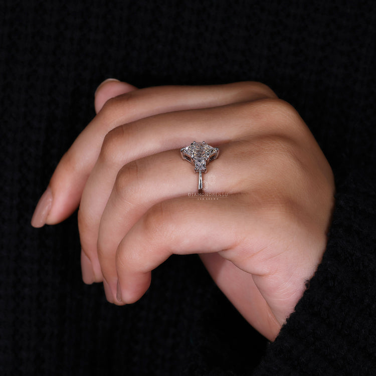 Dutch Marquise Diamond Ring set in a classic prong setting.