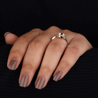 lab created diamond ring