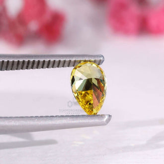 IGI certified lab grown diamond pear cut diamond
