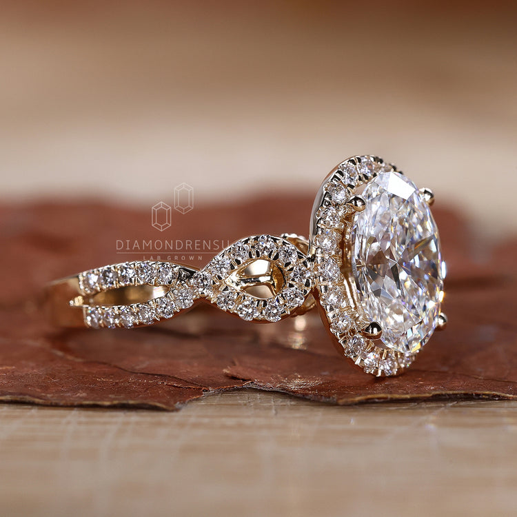halo diamond ring with dazzling accents for ultimate brilliance