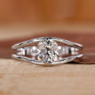 Split Shank Engagement Ring featuring a stunning prong setting.
