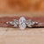 Close-Up of Muse Setting Oval Cut Lab-Grown Diamond Engagement Ring