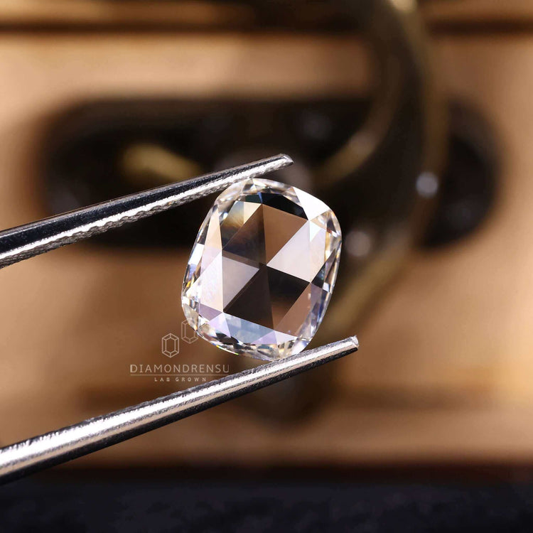 Cushion Rose Cut Lab Grown Diamond by Diamondresnu.
