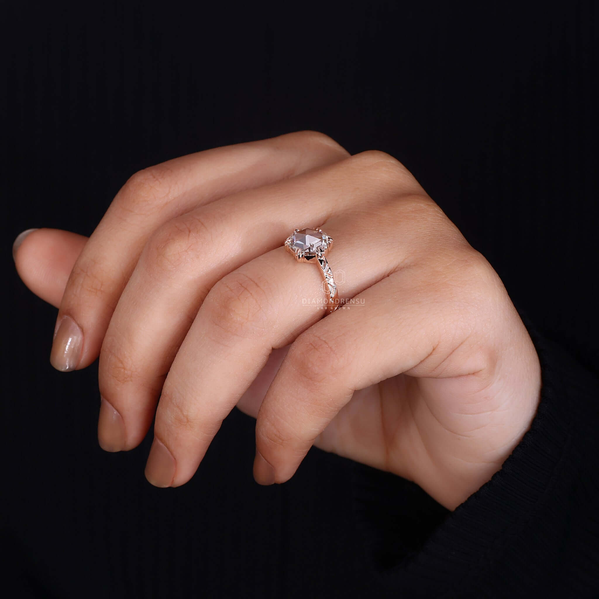 Handmade Jewelry by Diamondrensu - Rose Cut Diamond Ring
