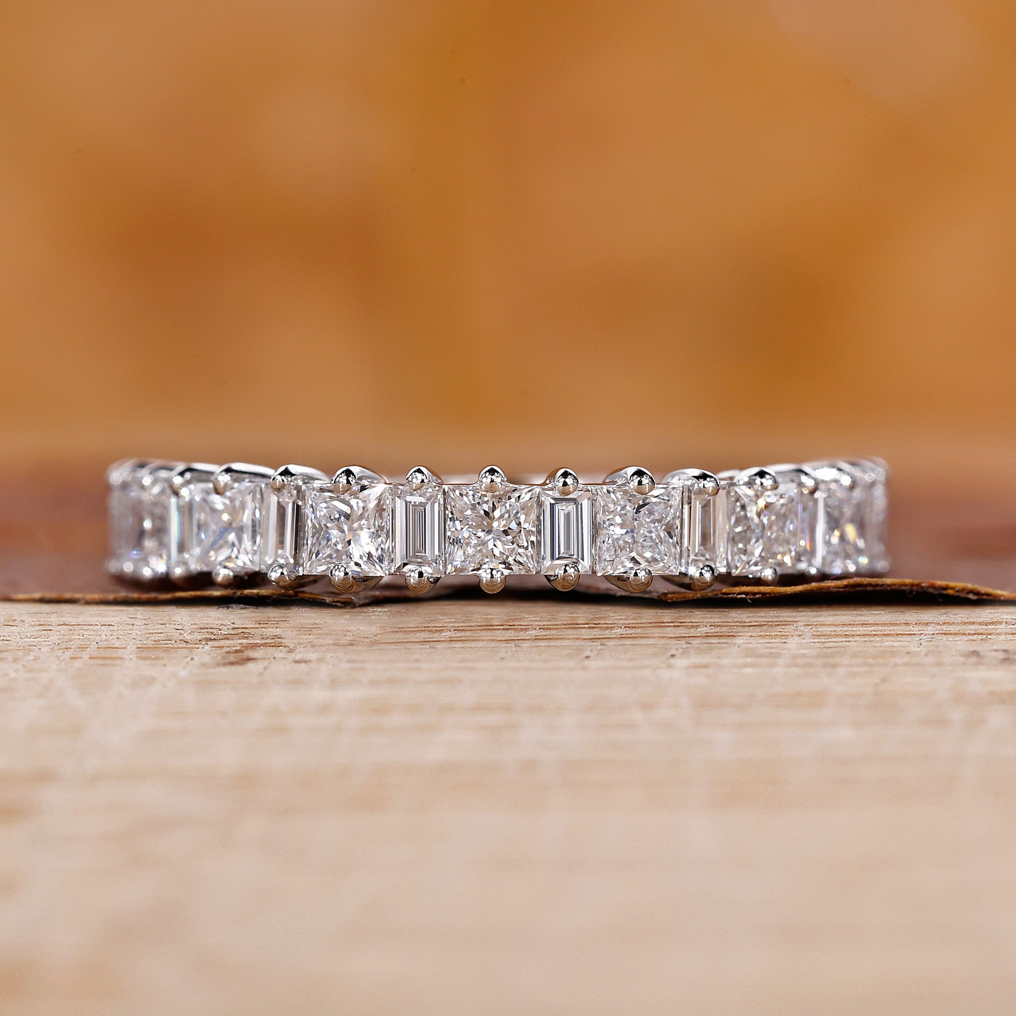Princess Cut Wedding Band In Half Eternity Style Princess Cut Wedding Band In Half Eternity Style