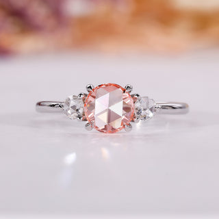 Pink diamond engagement ring with a timeless and elegant design.
