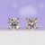 3 Carat Diamond Earrings with elegant rose gold detailing for timeless beauty.