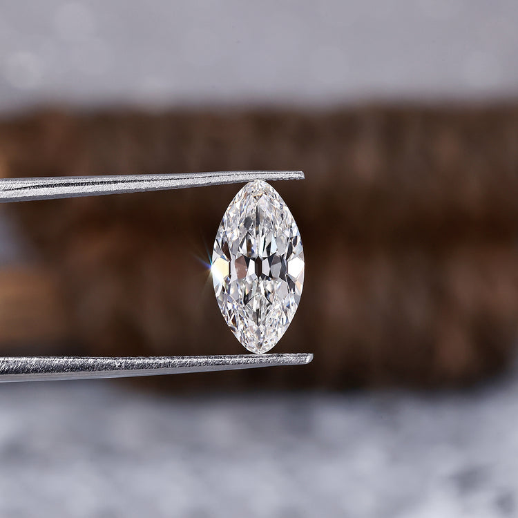Old Mine Cut Marquise Diamond for Custom Jewelry Designs