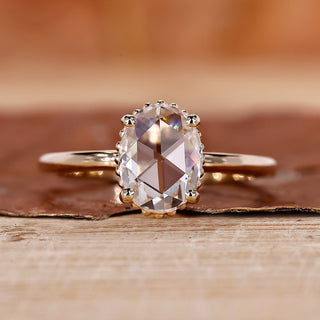 Oval Diamond Engagement Ring featuring a brilliant oval cut.