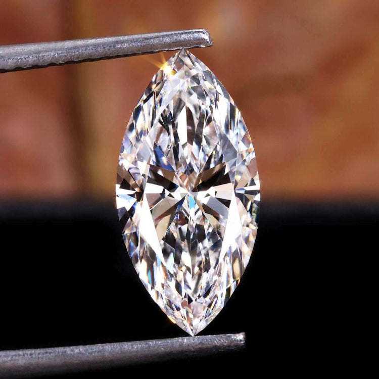 Marquise cut lab grown diamond in 2ct size is perfect for statement rings.
