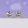 Stunning gold diamond earrings crafted for timeless elegance.
