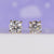 Classic round diamond stud earrings crafted for timeless style.
