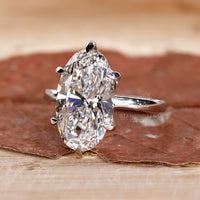 Solitaire Diamond Ring featuring a brilliant cut diamond.