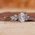 Oval Stirring Lab-Grown Diamond Ring with Marquise Cut Side Stones