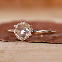 Round Diamond Engagement Ring crafted in a classic setting.