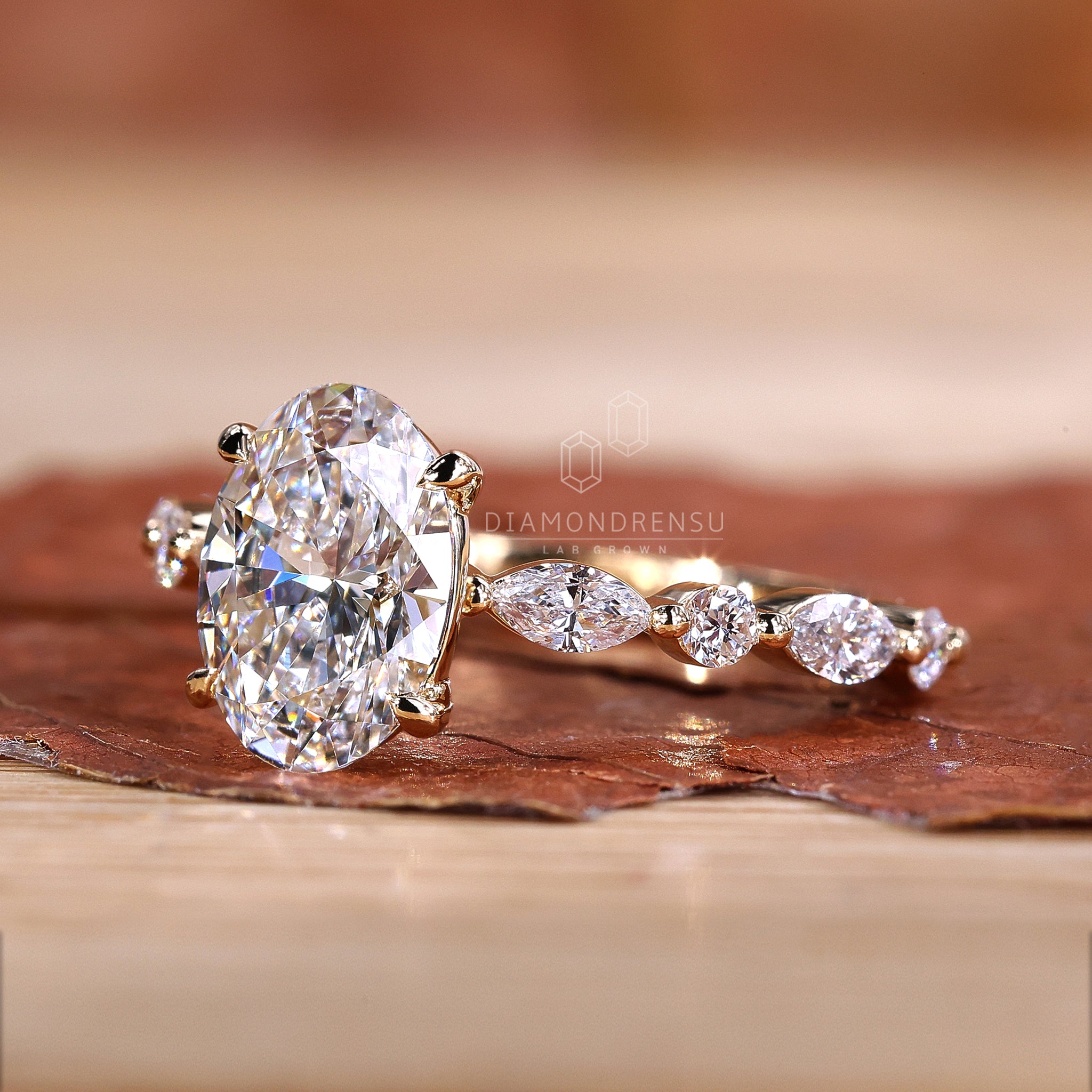 Dazzling pave setting crafted for an elegant engagement ring.
