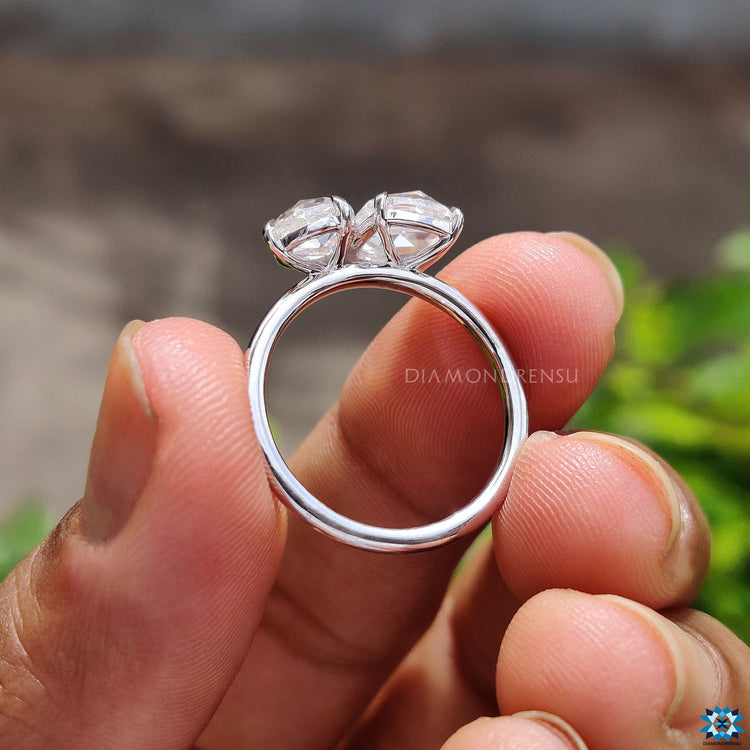 You can buy a moissanite ring that suits your personal taste.
