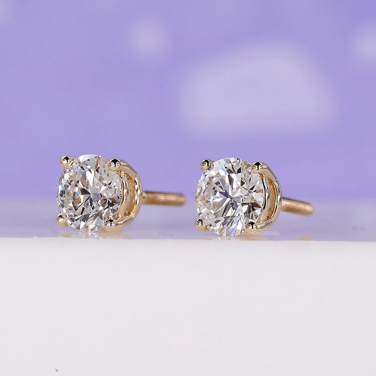 Sophisticated diamond earrings for women, perfect for formal or casual wear.
