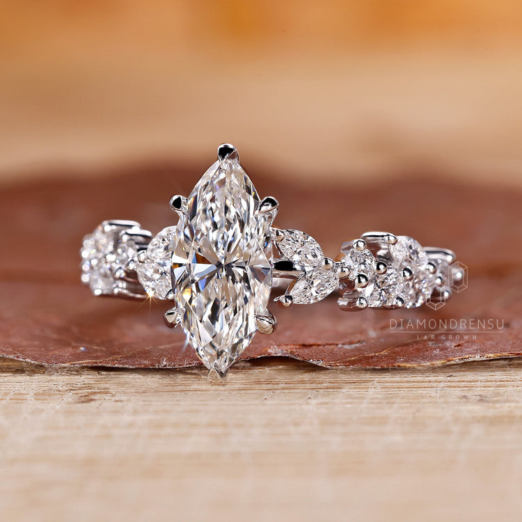 White Gold Engagement Ring with classic, timeless beauty.
