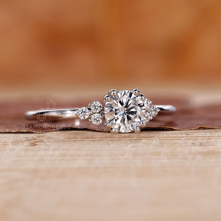 Muse Setting on a Round Diamond Ring for added elegance.
