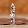 marquise cut lab grown diamond band