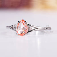 Split shank ring, diamondrensu engagement ring, IGI certified
