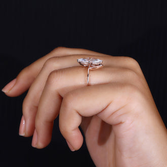 Marquise Diamond Engagement Ring - Solitaire Style