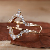 Marquise Cut Wedding Band designed for timeless elegance.