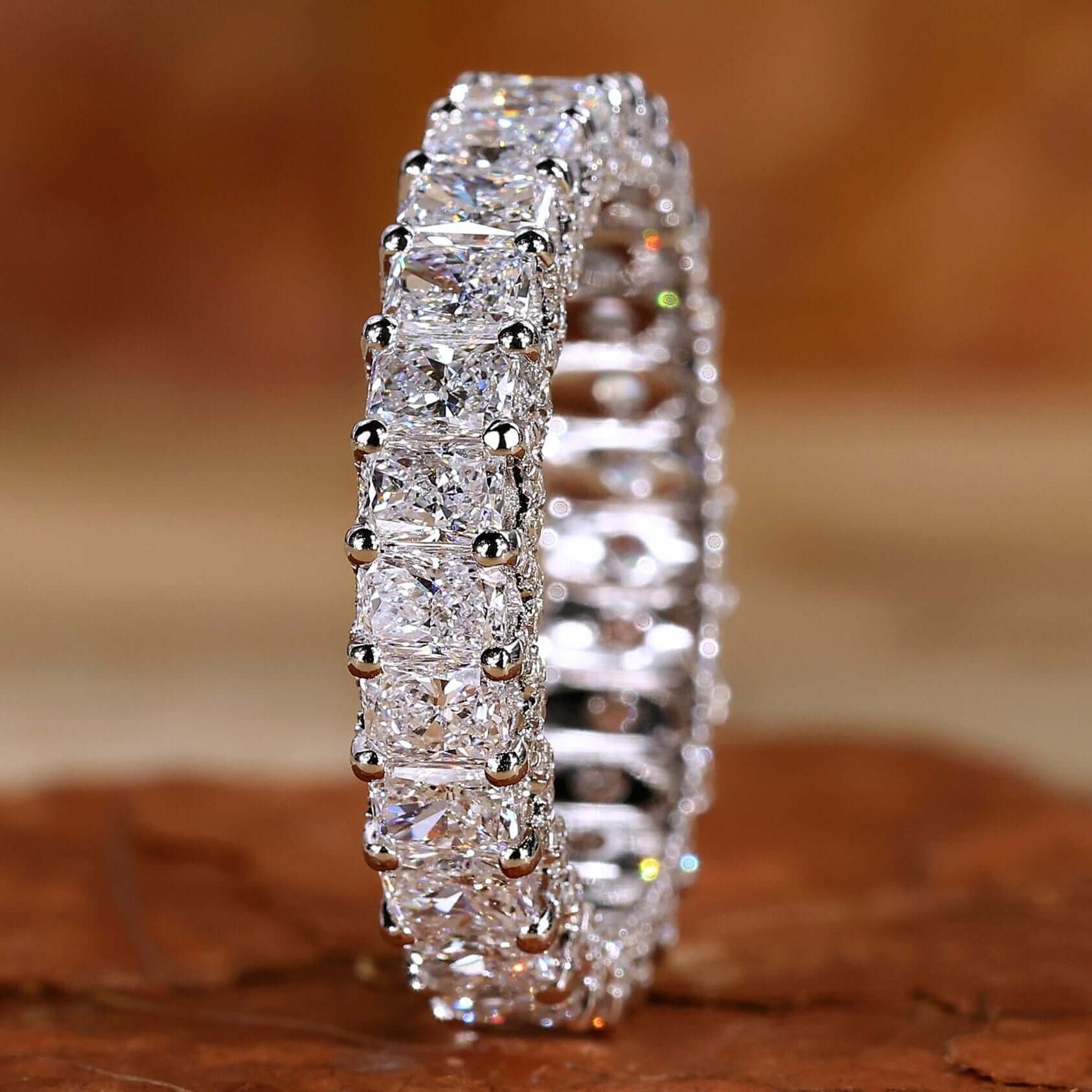 Radiant Cut Wedding Band Where Beauty Meets Brilliance Radiant Cut Wedding Band Where Beauty Meets Brilliance