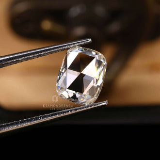 1.37 carat elongated cushion cut loose diamond.